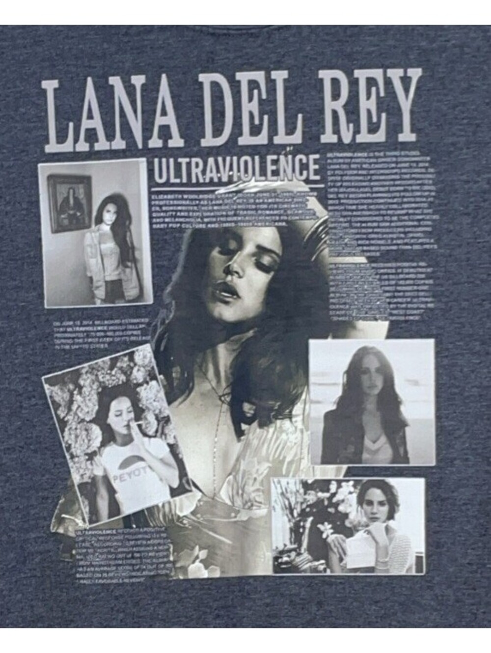 Lana Del Rey Ultraviolence Album Gray Gildan Crewneck Sweatshirt Men’s Size M - Picture 3 of 9